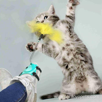 Low price cat toy feather